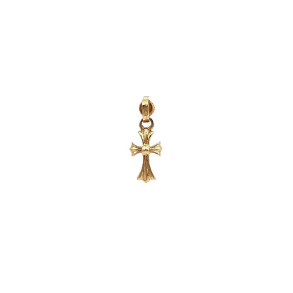 Golden cross earrings