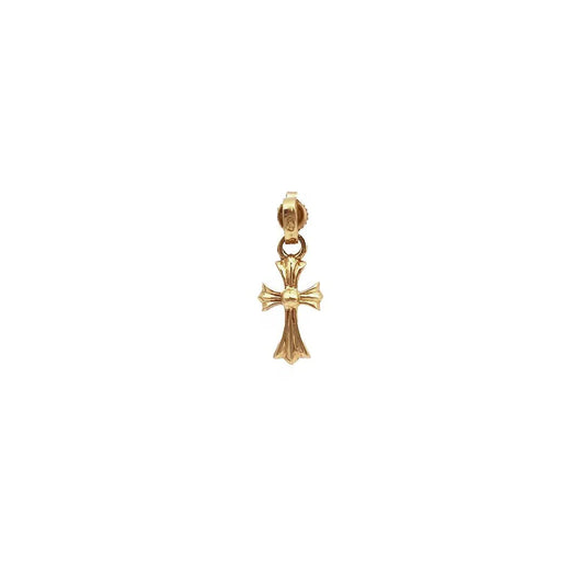 Golden cross earrings