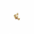 Golden cross earrings