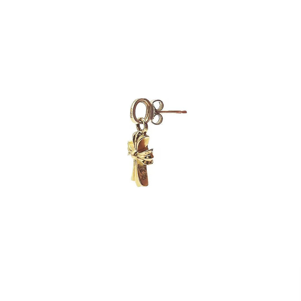Golden cross earrings