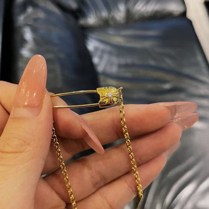 Golden Pin Necklace