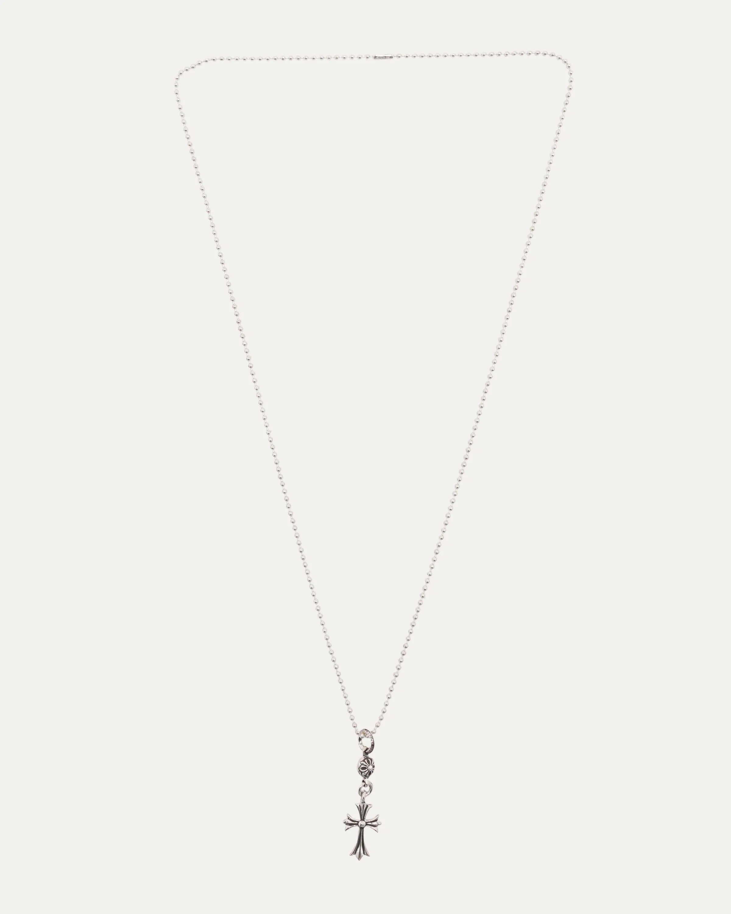 Cross with Ball Necklace