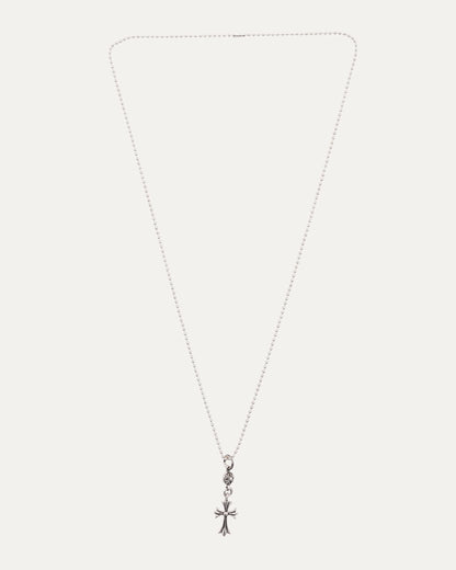 Cross with Ball Necklace