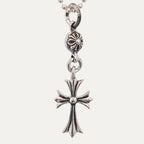 Cross with Ball Necklace