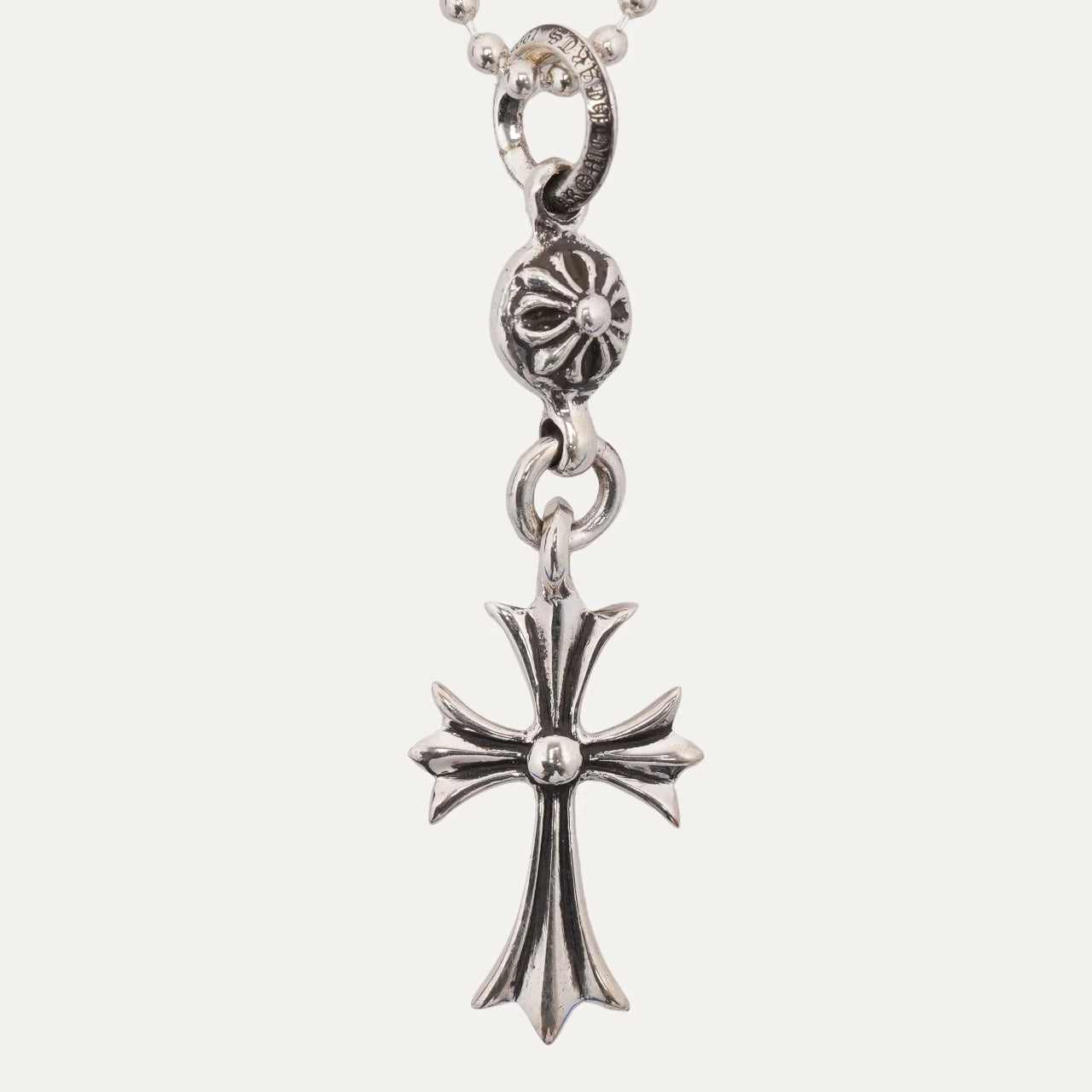 Cross with Ball Necklace
