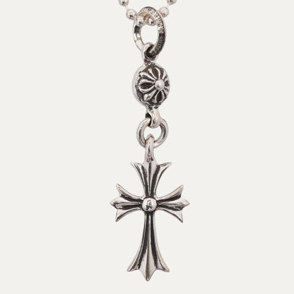 Cross with Ball Necklace