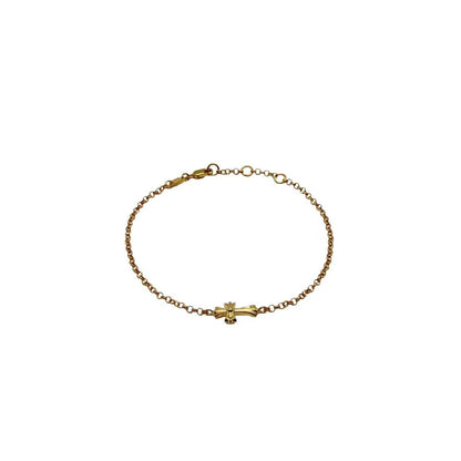 Golden Indy Cross Bracelet