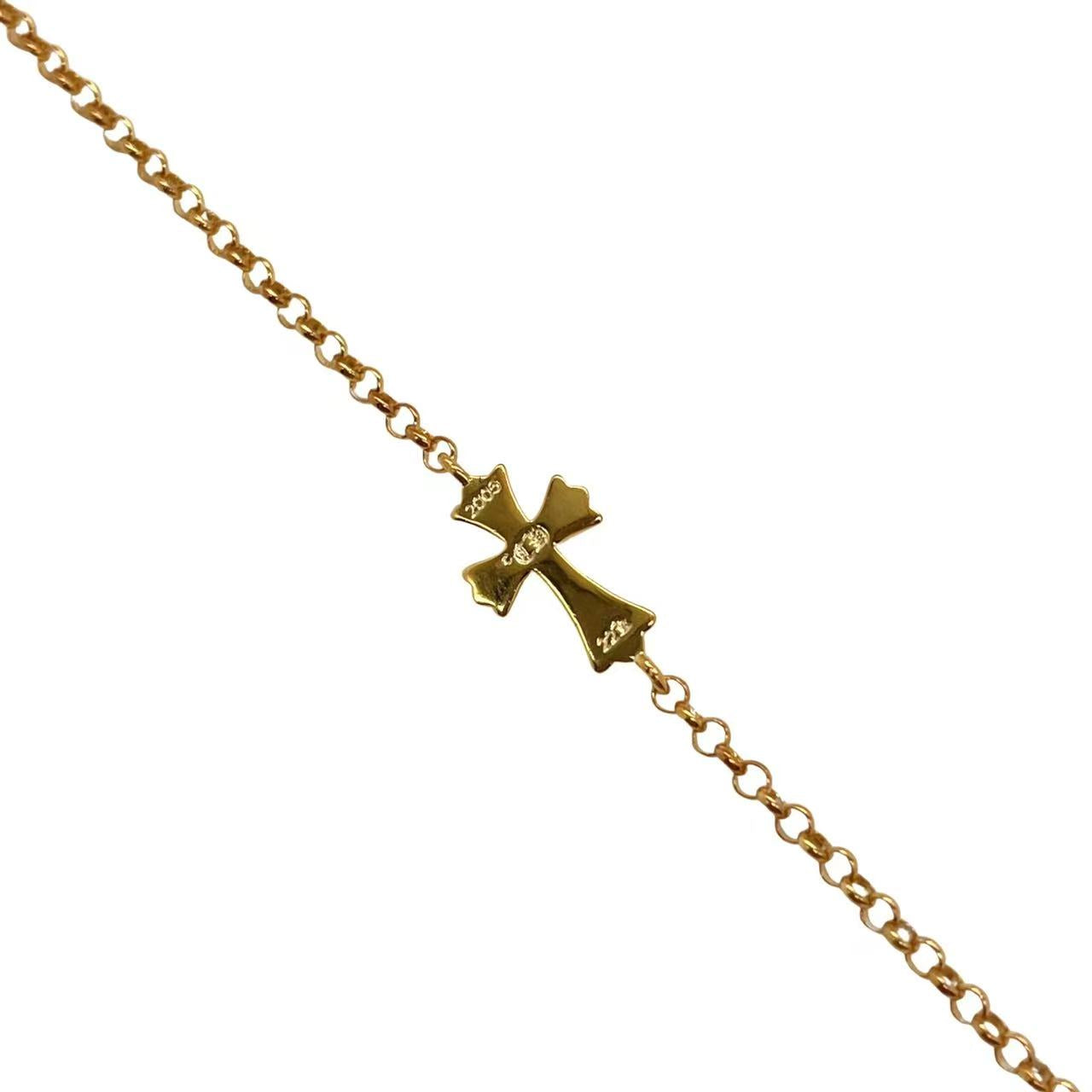 Golden Indy Cross Bracelet