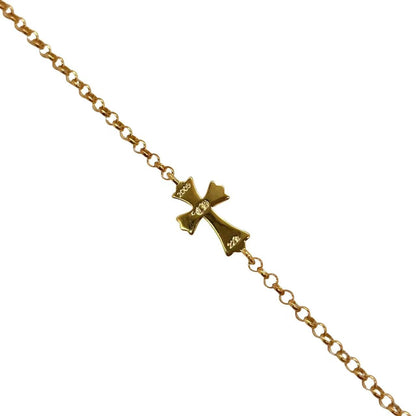 Golden Indy Cross Bracelet