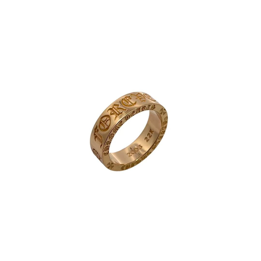 Gold Engraved Ring
